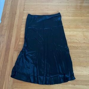 NWT H&M  satin slip skirt black sz XL